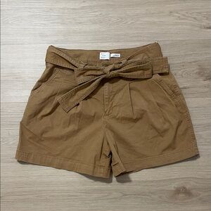 a new day High Waist Tan Belted Shorts